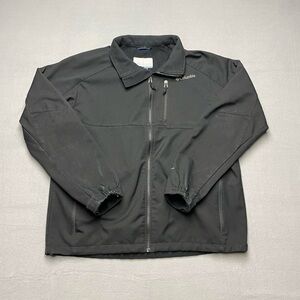 Columbia Sportswear Black Full Zip Fleece Jacket Men's Size XL Outdoors Tech